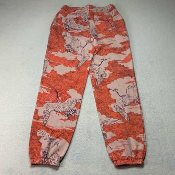 Anthropologie Dailey Practice Camilla knit jogger sweatpants cranebird print. XS - Picture 2 of 13